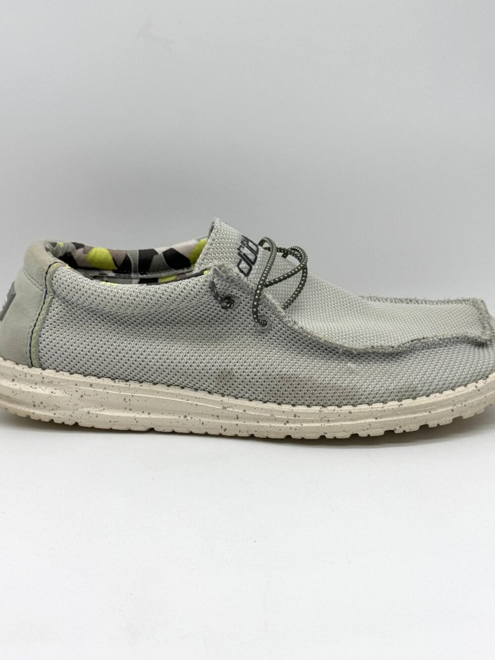 Hey Dude Mens Casual Shoes Size 11 Wally Sox Fog